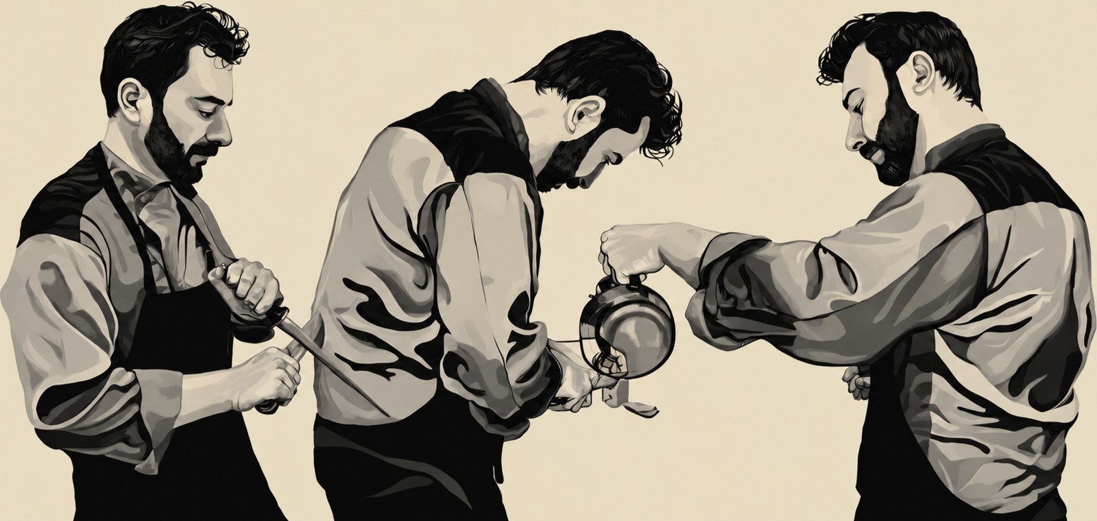 Ilustración de los cocineros de Que Ganeta Tinc